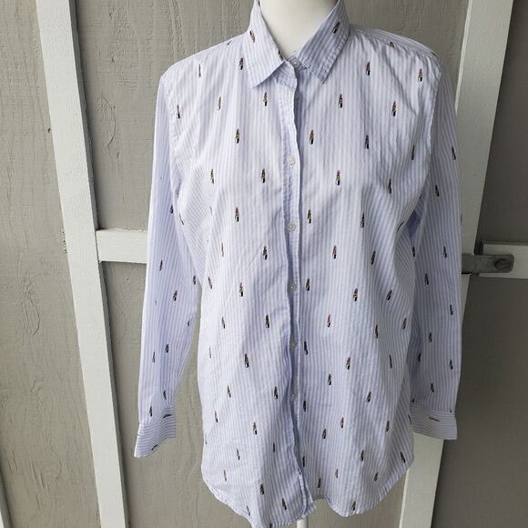 Banana Republic Dillon Shirt Lipstick Print - Picture 2 of 12